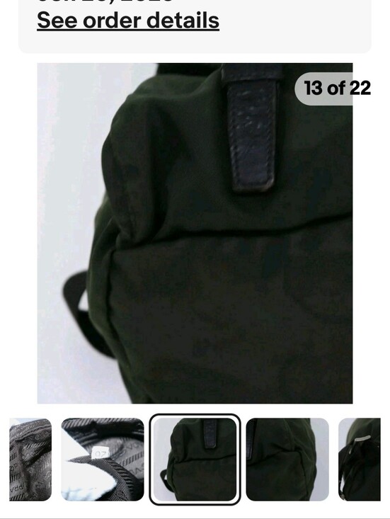 Prada Olive Green Khaki Nylon Backpack - Luxury Men’s/ Womens Bag Hp ????